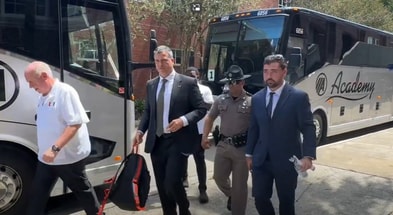 Miami arrives at The Swamp