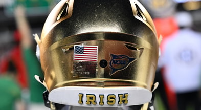 Notre Dame helmet