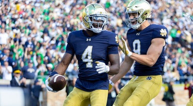 Notre Dame sophomore linebacker Jaiden Ausberry