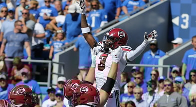 South Carolina WR Mazeo Bennett celebrates after a touchdown (Photo: GamecockCentral.com)