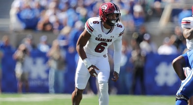 South Carolina EDGE Dylan Stewart lines up against Kentucky (Photo: CJ Driggers | GamecockCentral.com)