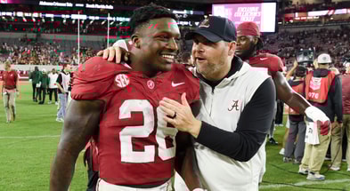 Alabama RB Jam Miller and DC Kane Wommack (1)