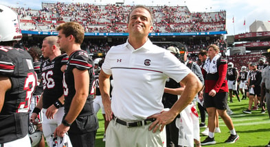 Shane Beamer following the South Carolina-LSU game on Sept 14 2024 Credit Katie Dugan GamecockCentral