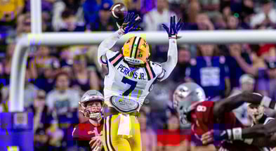 LSU LB Harold Perkins will reportedly miss the rest of the 2024 season. (Photo: USA Today)