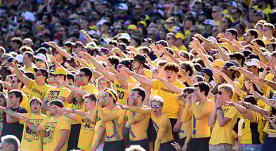 Michigan fans tunnel stadium big house
