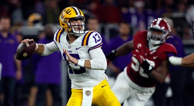 LSU QB Garrett Nussmeier will make his first start vs. Alabama (Photo: Butch Dill-USA TODAY Sports)