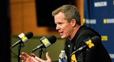 Michigan Wolverines basketball head coach Dusty May (Photo by Junfu Han / USA TODAY NETWORK via Imagn Images)