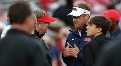 Ole Miss HC Lane Kiffin, Georgia HC Kirby Smart