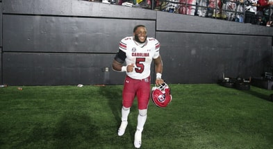 South Carolina football running back Rocket Sanders during the Gamecocks' big win over Vanderbilt. Photo by: CJ Driggers | GamecockCentral
