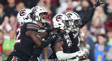 South Carolina defensive players vs. the Missouri Tigers on Nov. 16, 2024 (C.J. Driggers | GamecockCentral.com)