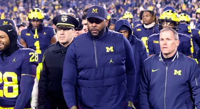 Michigan Wolverines football head coach Sherrone Moore led his team to six home wins in 2024. (Photo by Rick Osentoski-Imagn Images)