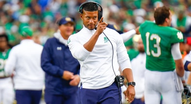 Marcus Freeman pointing