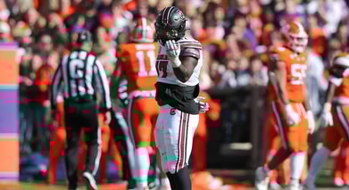 South Carolina linebacker Demetrius Knight against Clemson. Photo by: CJ Driggers | GamecockCentral