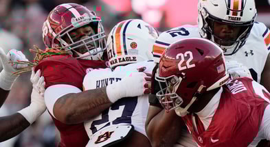 Alabama DL Tim Keenan and LT Overton
