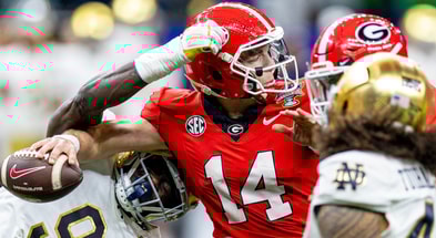 Georgia QB Gunner Stockton, Notre Dame DLs RJ Oben and Junior Tuihalamaka