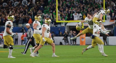 Jeter celebration notre dame