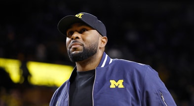 Michigan Wolverines football head coach Sherrone Moore will serve a two-game suspension. (Photo by Rick Osentoski-Imagn Images)