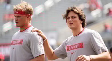 Ohio State QBs Lincoln Kienholz and Julian Sayin