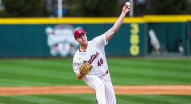 South Carolina baseball lefty Wyatt Evans. Photo by: Katie Dugan | GamecockCentral