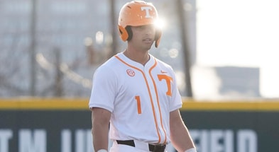 Tennessee infielder Dean Curley: Caitie McMekin/News Sentinel / USA TODAY NETWORK via Imagn Images