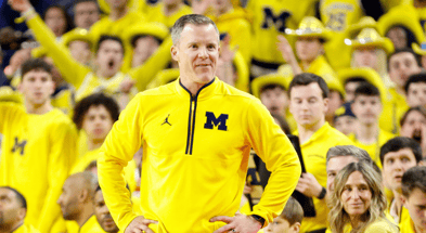 Michigan Wolverines basketball head coach Dusty May has led an incredible turnaround in his first season. (Photo by Brian Bradshaw Sevald-Imagn Images)