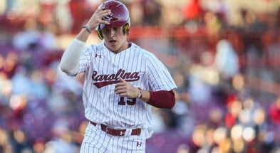South Carolina baseball third baseman KJ Scobey. Photo by: Katie Dugan | GamecockCentral