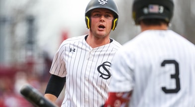 South Carolina's Ethan Petry during an NCAA baseball game against Sacred Heart at Founders Park in Columbia, S.C., on Feb. 15, 2025. (Katie Dugan/GamecockCentral.com)