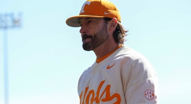 Tennessee baseball coach Tony Vitello. Credit: Angelina Alcantar/News Sentinel / USA TODAY NETWORK via Imagn Images