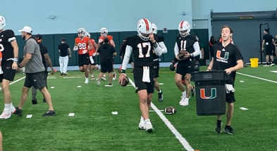 Emory Williams Miami spring practice