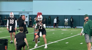 Emory Williams Miami spring practice