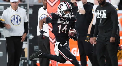 South Carolina WR Jared Brown against Missouri in 2024 (Photo: CJ Driggers | GamecockCentral.com)