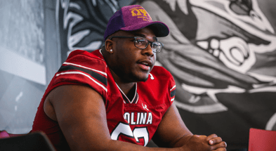 South Carolina offensive lineman Nick Sharpe. Photo by: Katie Dugan | GamecockCentral