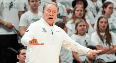 Michigan State head coach Tom Izzo reacts to a play against Michigan during the second half at Breslin Center in East Lansing on Sunday, March 9, 2025 - Junfu Han, USA TODAY Sports
