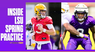 LSU inside spring practice