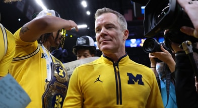 Michigan Wolverines basketball head coach Dusty May led his team to a Big Ten Tournament championship in 2025. (Photo by Trevor Ruszkowski-Imagn Images)