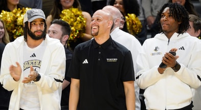 Dwight Perry, Wofford Basketball | ALEX HICKS JR./SPARTANBURG HERALD-JOURNAL / USA TODAY NETWORK via Imagn Images