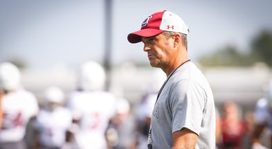 Shane Beamer during South Carolina practice (Photo: Katie Dugan | On3)