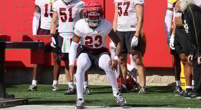 USC linebacker Desman Stephens during a spring practice with the Trojans