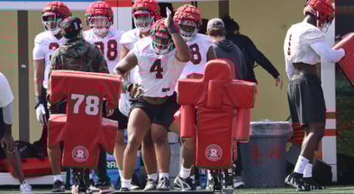 USC defensive lineman Jahkeem Stewart during a spring practice with the Trojans