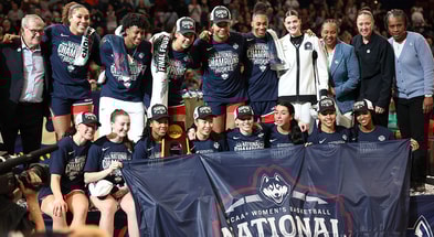 UConn women's basketball celebrates its national championship