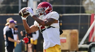 USC cornerback Marcelles Williams during a spring ball practice with the Trojans