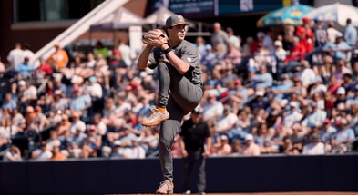 Brayden Krenzel. Credit: UT Athletics/Caleb Griffin