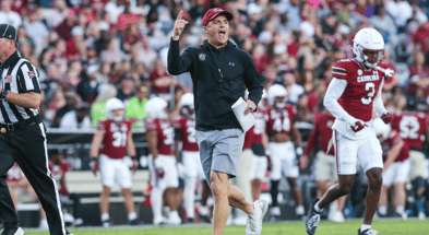 South Carolina football coach Shane Beamer during the Garnet and Black Spring Game. Photo by: Katie Dugan | GamecockCentral