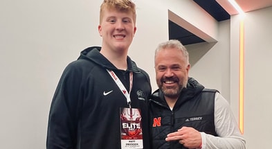 2027 OT Matt Erickson at Nebraska with Matt Rhule