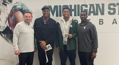Michigan State CB target TJ Umenyiora on unofficial visit alongside his father, former NFL DL Osi Umenyiora