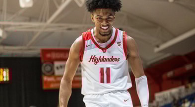 South Carolina basketball transfer portal target Jarvis Moss. Photo by: Rob Simmons | Radford Athletics