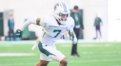 Michigan State cornerback Joshua Eaton (photo by Dane Robison for SpartanMag.com).