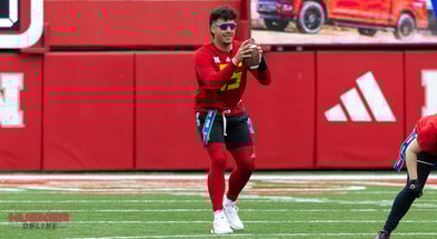 Dylan Raiola in Women's Flag football game