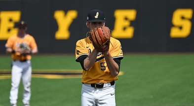 Iowa pitcher Reece Beuter was fantastic on the mound for the Hawkeyes. (Photo by Dennis Scheidt)