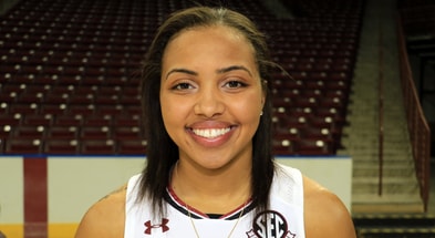South Carolina women's basketball alum Tiffany Davis. Photo by: Paul Collins | GamecockCentral